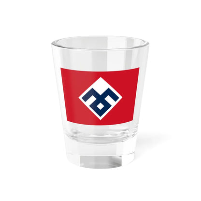 Flag of the Rassemblement National Populaire (Belgium) Shot Glass 1.5oz 1.5oz - Go Mug Yourself