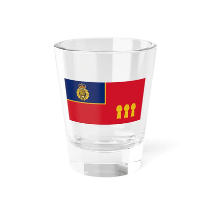Flag of the RCMP  F Division (Canada) Shot Glass 1.5oz 1.5oz - Go Mug Yourself