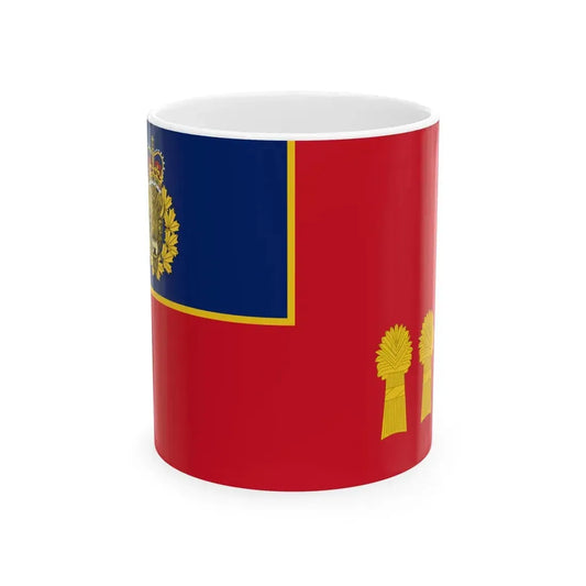 Flag of the RCMP  F Division (Canada) White Coffee Mug 11oz - Go Mug Yourself