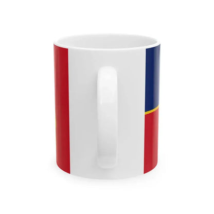 Flag of the RCMP  F Division (Canada) White Coffee Mug - Go Mug Yourself