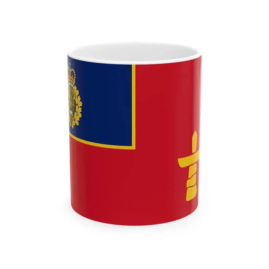 Flag of the RCMP  V Division (Canada) White Coffee Mug 11oz - Go Mug Yourself