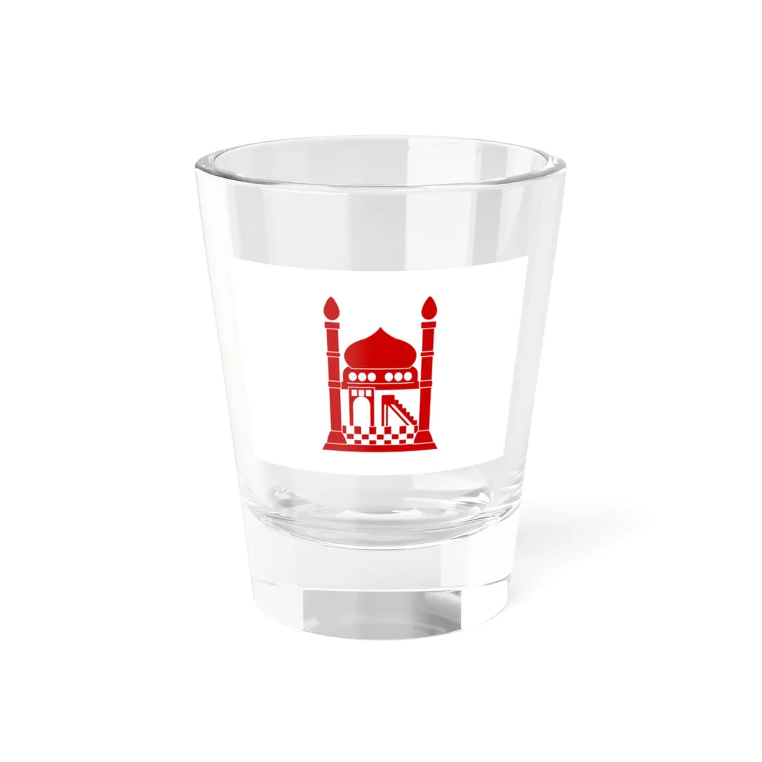 Flag of the Red Archway (Afghanistan) Shot Glass 1.5oz 1.5oz - Go Mug Yourself