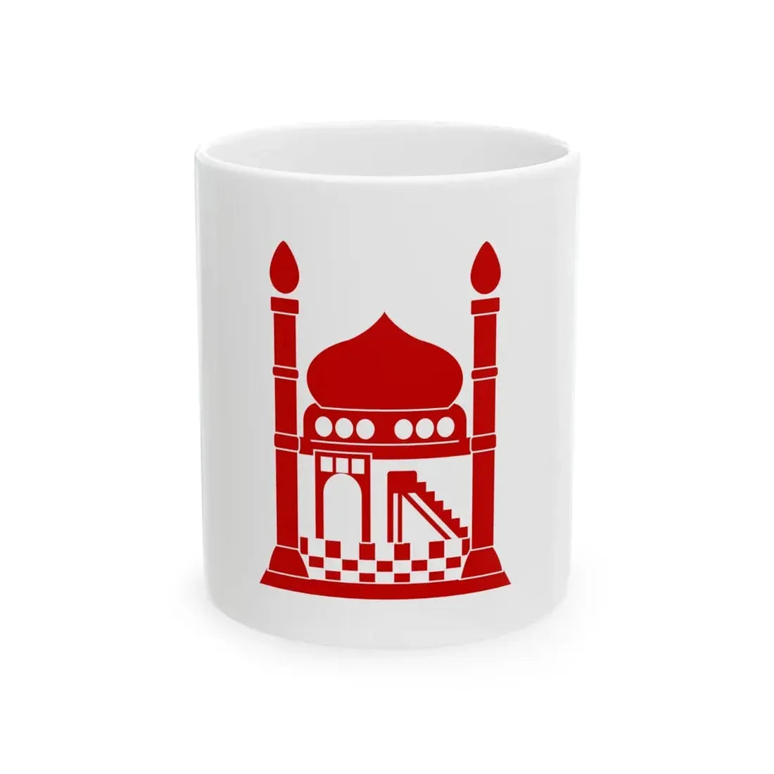 Flag of the Red Archway (Afghanistan) White Coffee Mug 11oz - Go Mug Yourself