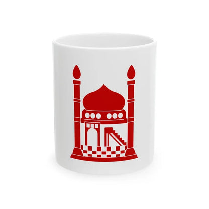 Flag of the Red Archway (Afghanistan) White Coffee Mug 11oz - Go Mug Yourself