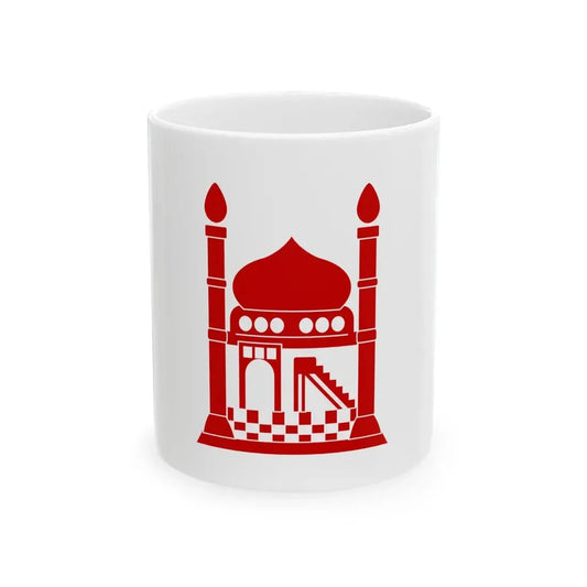Flag of the Red Archway (Afghanistan) White Coffee Mug 11oz - Go Mug Yourself