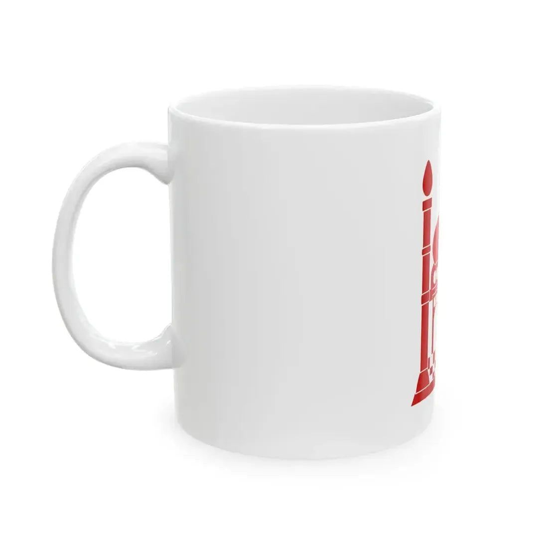 Flag of the Red Archway (Afghanistan) White Coffee Mug - Go Mug Yourself