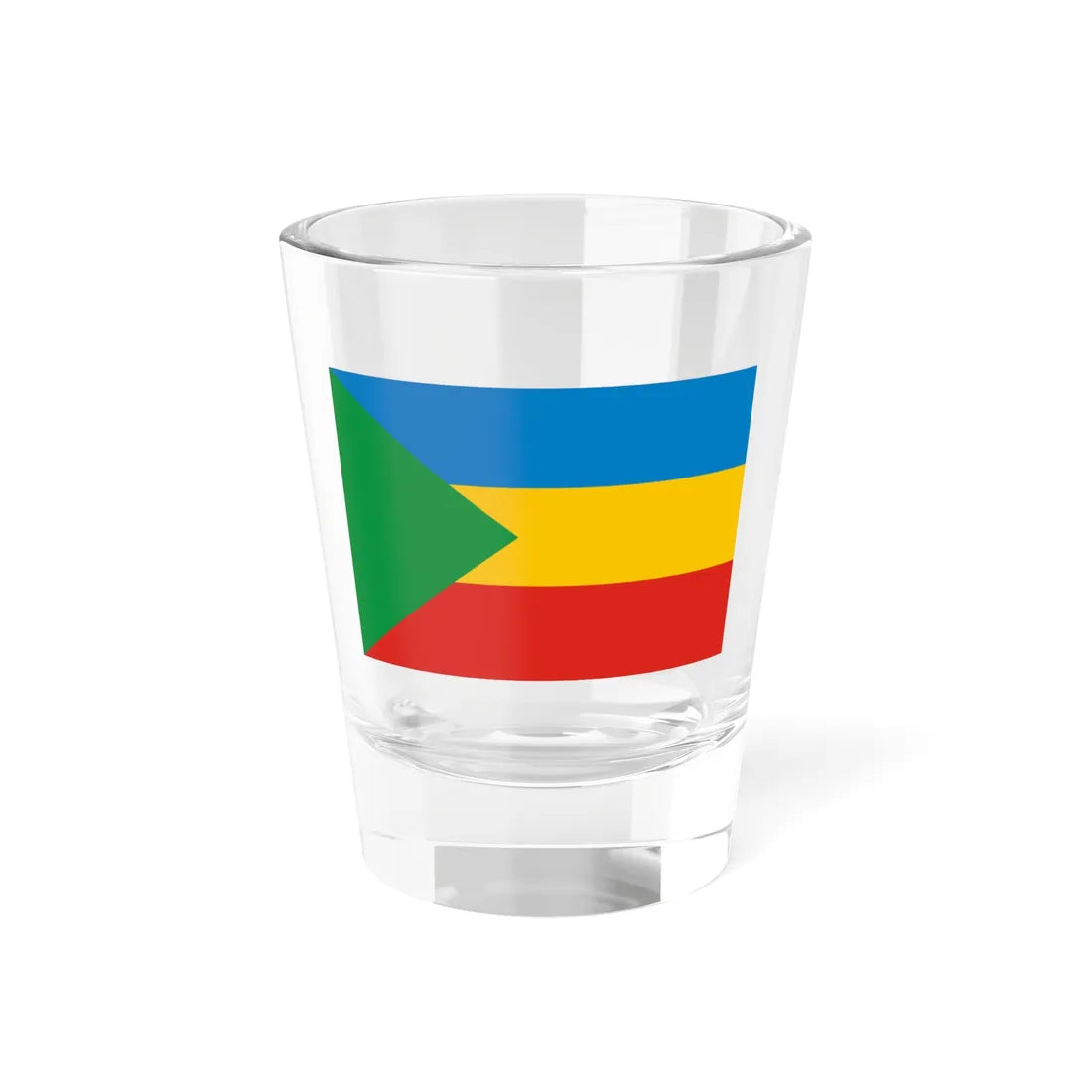 Flag of the Red Sea Afar Democratic Organisation (Ethiopia) Shot Glass 1.5oz 1.5oz - Go Mug Yourself