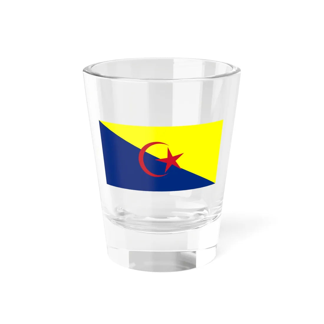 Flag of the Regent of Johor (Malaysia) Shot Glass 1.5oz 1.5oz - Go Mug Yourself