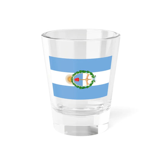 Flag of the Regiment of Rio de la Plata (Argentina) Shot Glass 1.5oz 1.5oz - Go Mug Yourself