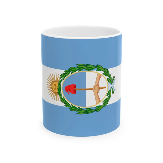 Flag of the Regiment of Rio de la Plata (Argentina) White Coffee Mug 11oz - Go Mug Yourself