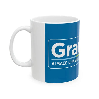 Flag of the Region of Grand Est Variant 2 (France) White Coffee Mug - Go Mug Yourself