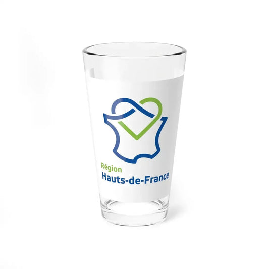Flag of the Region of Hauts-de-France (France) Pint Glass 16oz 16oz - Go Mug Yourself