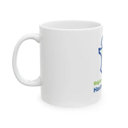 Flag of the Region of Hauts-de-France (France) White Coffee Mug - Go Mug Yourself