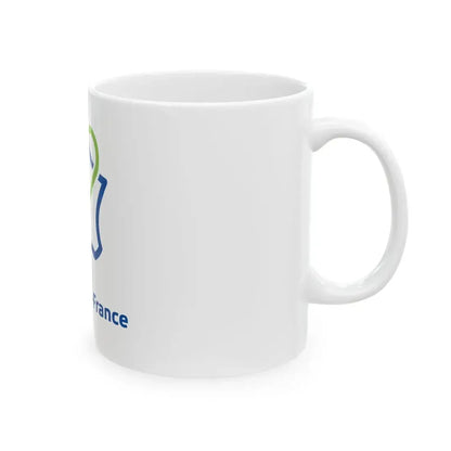 Flag of the Region of Hauts-de-France (France) White Coffee Mug - Go Mug Yourself