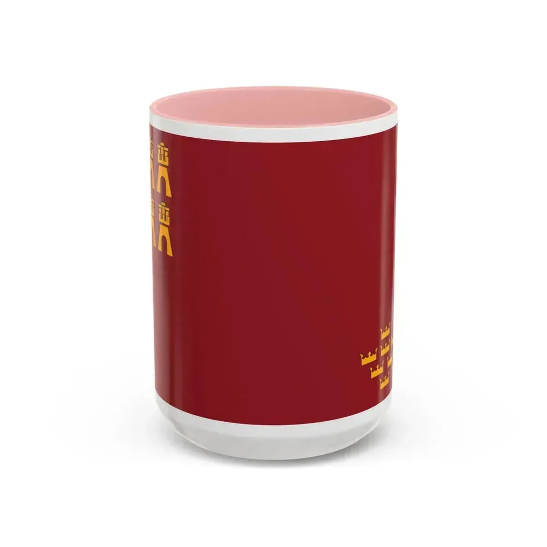 Flag of the Region of Murcia Spain - Accent Coffee Mug 15oz Pink - Go Mug Yourself