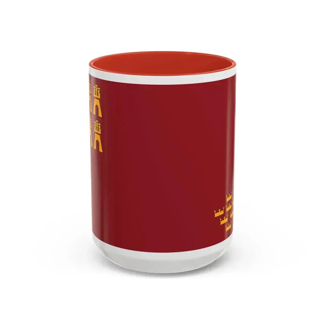 Flag of the Region of Murcia Spain - Accent Coffee Mug 15oz Red - Go Mug Yourself