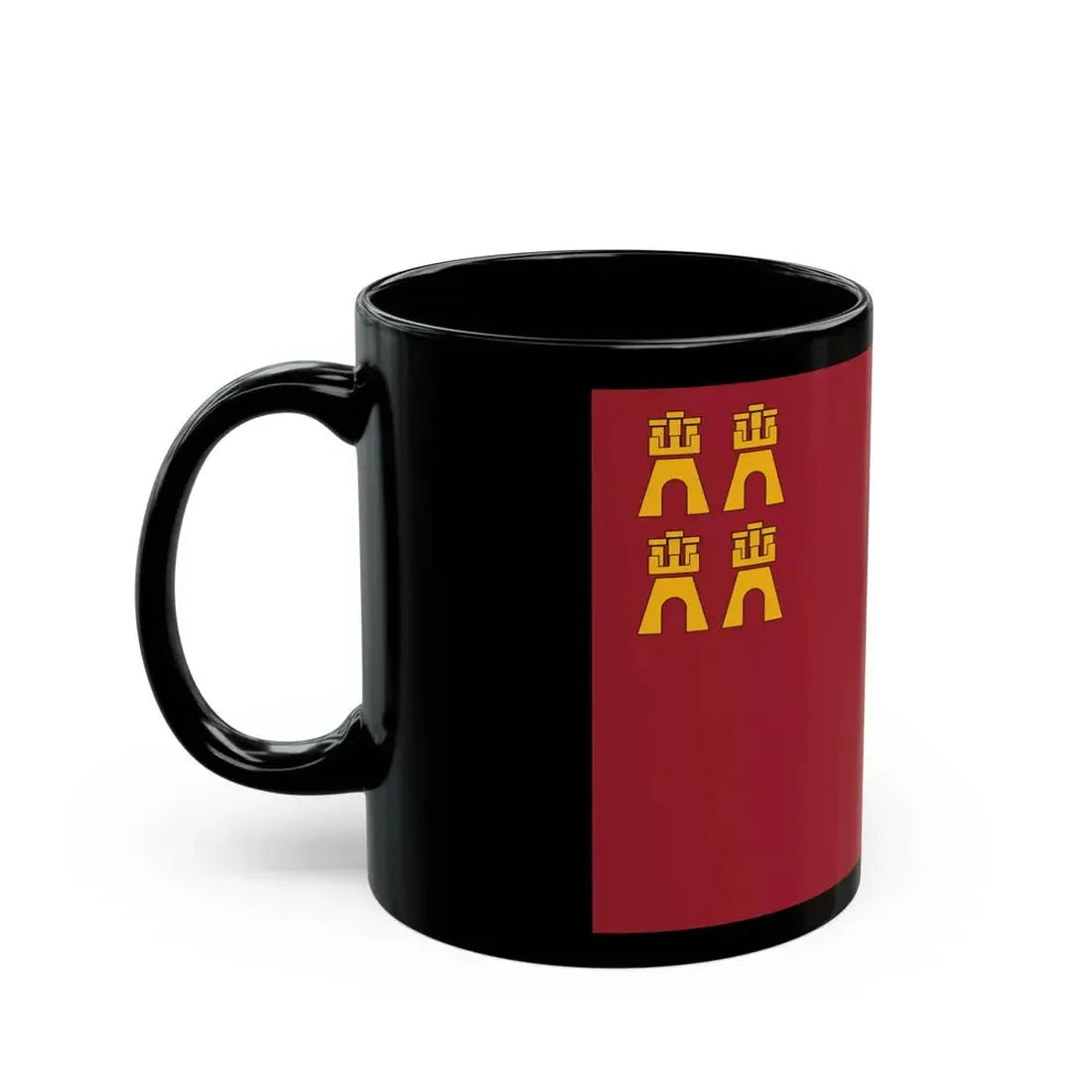 Flag of the Region of Murcia Spain - Black Coffee Mug - Go Mug Yourself