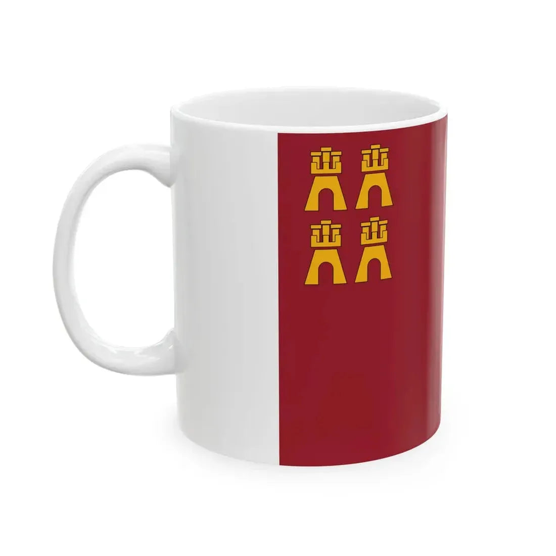 Flag of the Region of Murcia Spain - White Coffee Mug - Go Mug Yourself