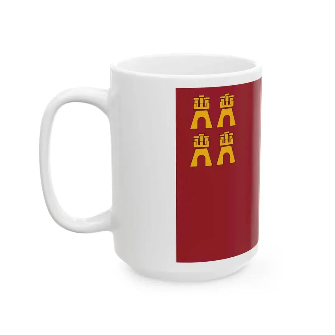 Flag of the Region of Murcia Spain - White Coffee Mug - Go Mug Yourself