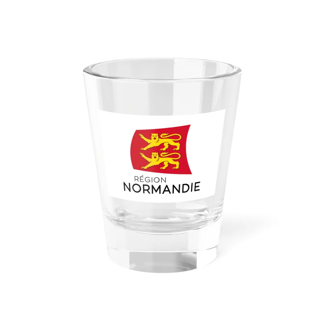 Flag of the Region of Normandy (France) Shot Glass 1.5oz 1.5oz - Go Mug Yourself