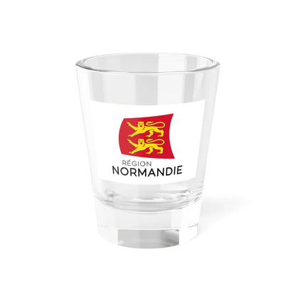 Flag of the Region of Normandy (France) Shot Glass 1.5oz 1.5oz - Go Mug Yourself