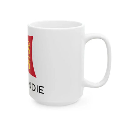 Flag of the Region of Normandy (France) White Coffee Mug - Go Mug Yourself