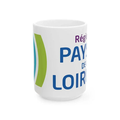 Flag of the Region of Pays de la Loire (France) White Coffee Mug 15oz - Go Mug Yourself