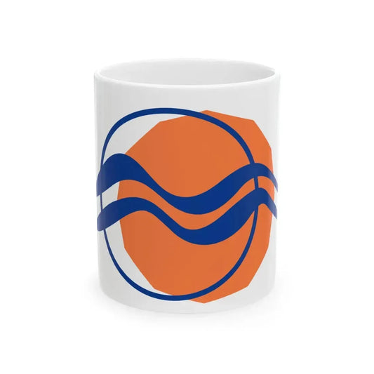 Flag of the Region of South Aegean (Greece) White Coffee Mug 11oz - Go Mug Yourself