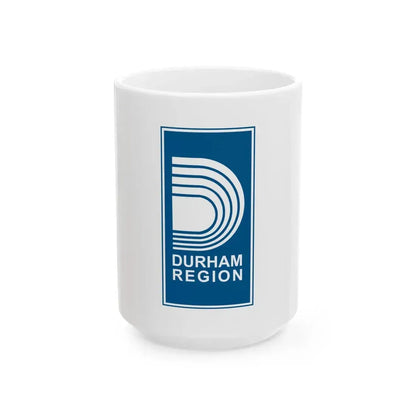 Flag of the Regional Municipality of Durham (Canada) White Coffee Mug 15oz - Go Mug Yourself