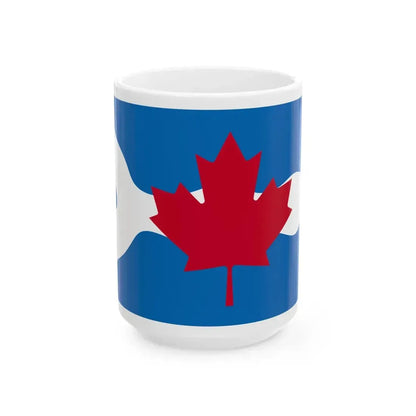 Flag of the Regional Municipality of Ottawa-Carleton (Canada) White Coffee Mug 15oz - Go Mug Yourself