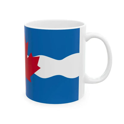 Flag of the Regional Municipality of Ottawa-Carleton (Canada) White Coffee Mug - Go Mug Yourself