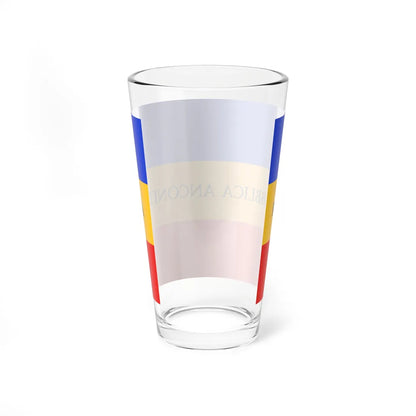 Flag of the Repubblica Anconitana (Italy) Pint Glass 16oz - Go Mug Yourself
