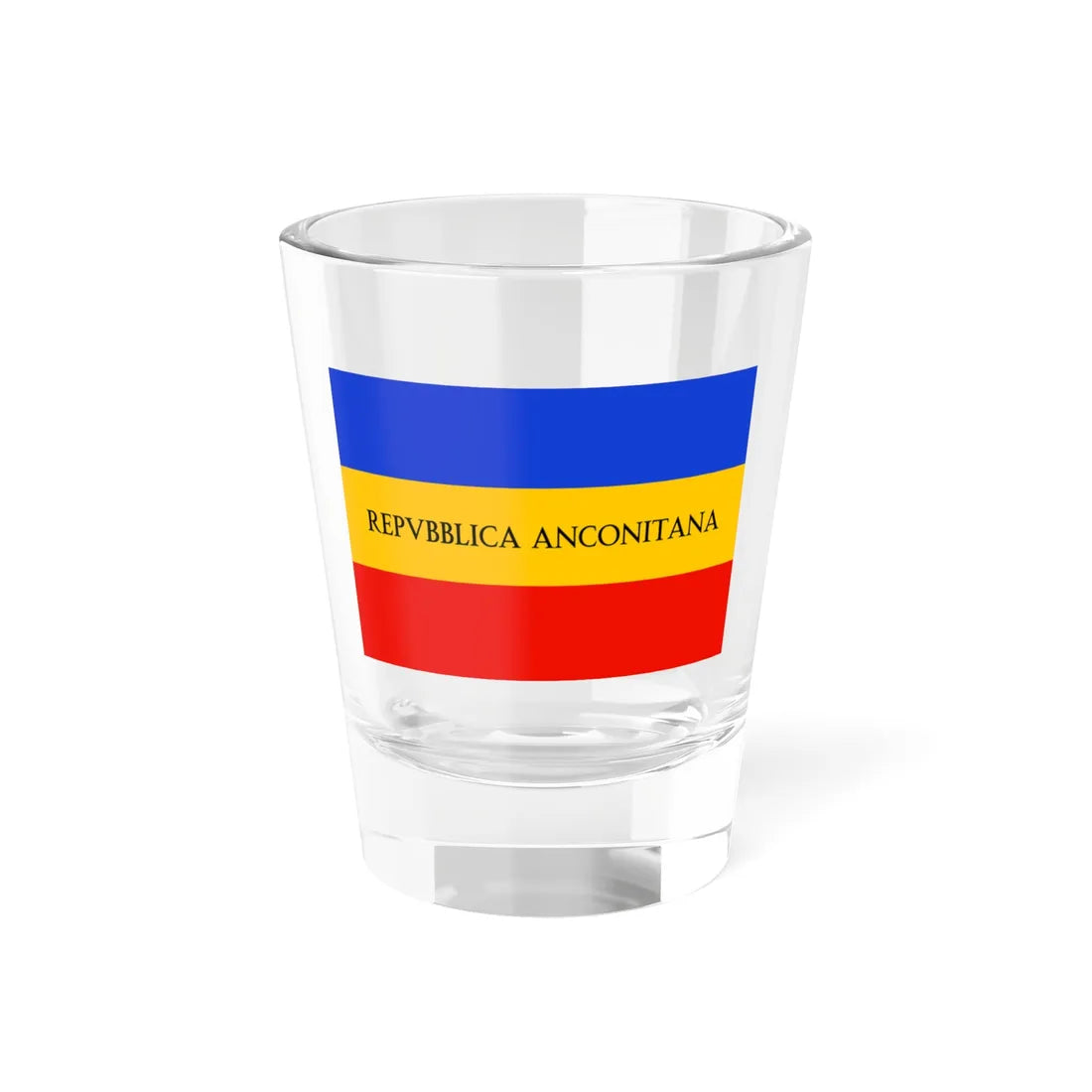 Flag of the Repubblica Anconitana (Italy) Shot Glass 1.5oz 1.5oz - Go Mug Yourself