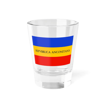 Flag of the Repubblica Anconitana (Italy) Shot Glass 1.5oz 1.5oz - Go Mug Yourself