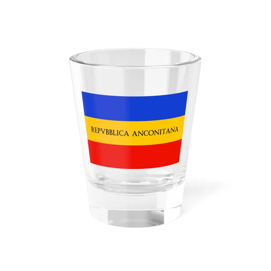 Flag of the Repubblica Anconitana (Italy) Shot Glass 1.5oz 1.5oz - Go Mug Yourself
