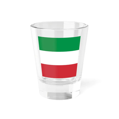 Flag of the Repubblica Cisalpina 1797-1798 (Italy) Shot Glass 1.5oz 1.5oz - Go Mug Yourself