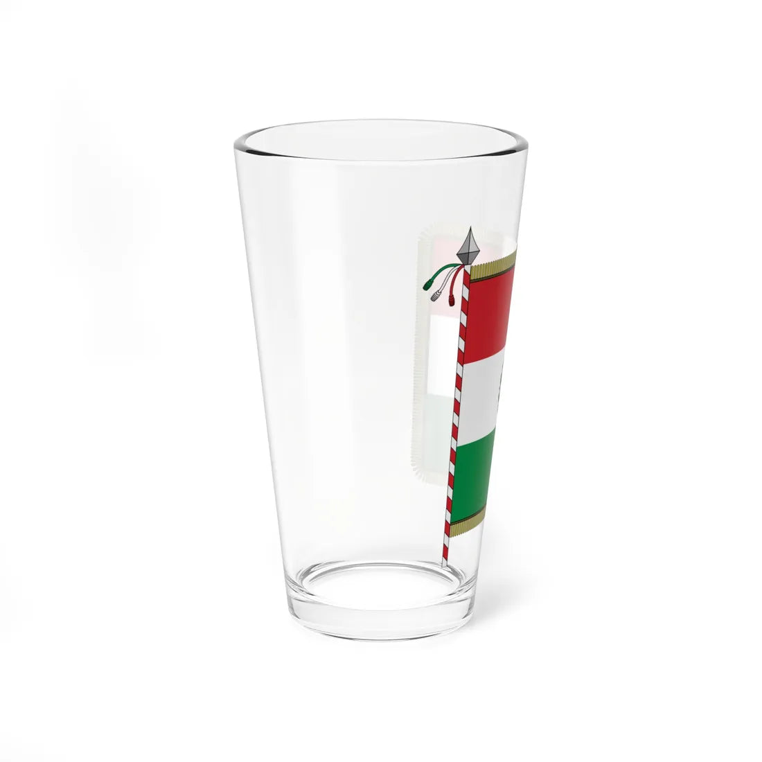 Flag of the Repubblica Cispadana (Italy) Pint Glass 16oz - Go Mug Yourself