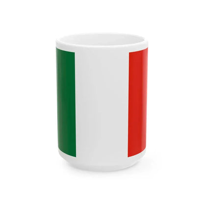 Flag of the Repubblica Transpadana (Italy) White Coffee Mug 15oz - Go Mug Yourself