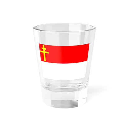 Flag of the Republic of Alsace-Lorraine bordered (Belgium) Shot Glass 1.5oz 1.5oz - Go Mug Yourself