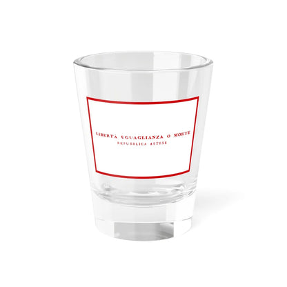 Flag of the Republic of Asti 1797 (Italy) Shot Glass 1.5oz 1.5oz - Go Mug Yourself