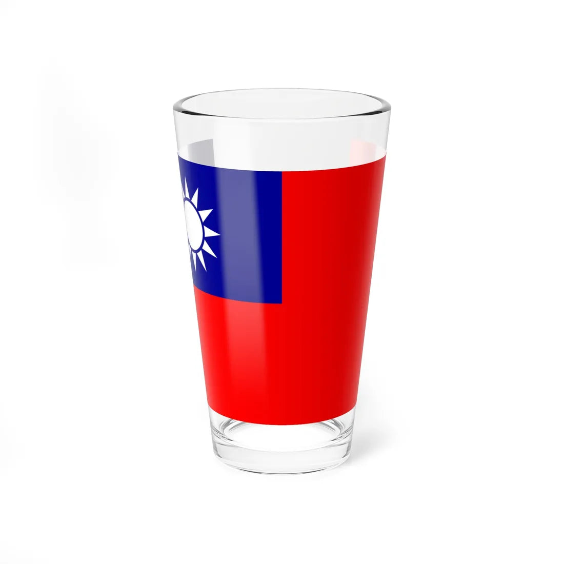 Flag of the Republic of China 3-5 (China) Pint Glass 16oz 16oz - Go Mug Yourself