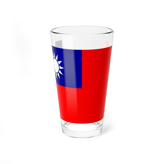 Flag of the Republic of China 3-5 (China) Pint Glass 16oz 16oz - Go Mug Yourself