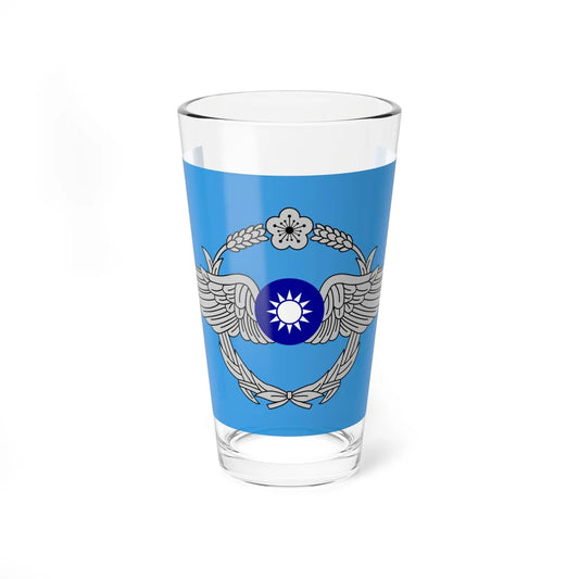 Flag of the Republic of China Air Force (China) Pint Glass 16oz 16oz - Go Mug Yourself
