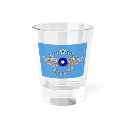 Flag of the Republic of China Air Force (China) Shot Glass 1.5oz 1.5oz - Go Mug Yourself