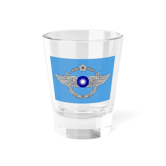 Flag of the Republic of China Air Force (China) Shot Glass 1.5oz 1.5oz - Go Mug Yourself