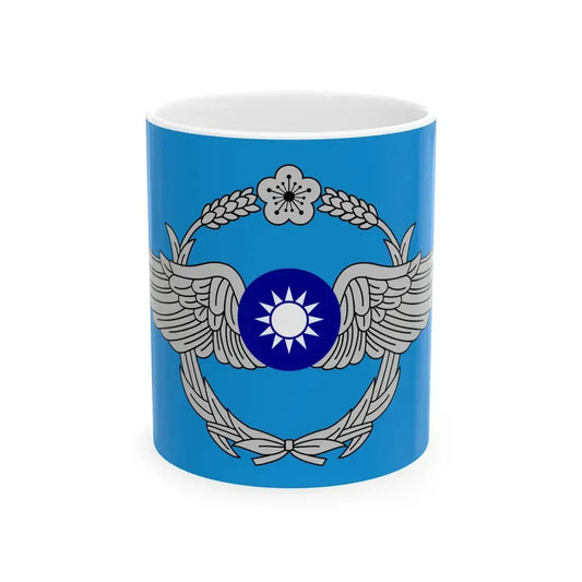 Flag of the Republic of China Air Force (China) White Coffee Mug 11oz - Go Mug Yourself