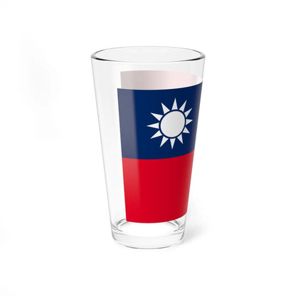 Flag of the Republic of China alternate shade (China) Pint Glass 16oz - Go Mug Yourself