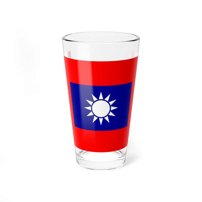 Flag of the Republic of China Army (China) Pint Glass 16oz 16oz - Go Mug Yourself