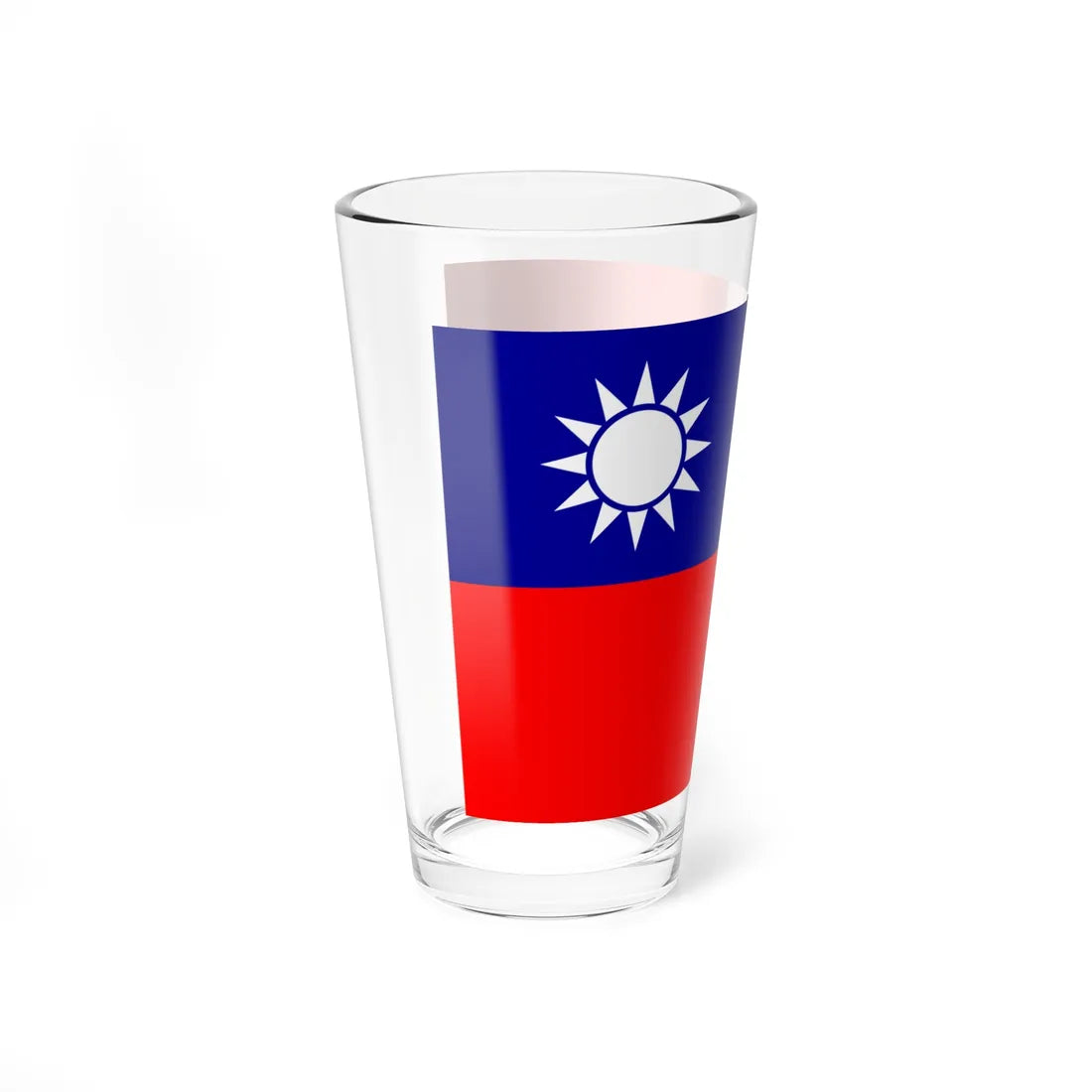 Flag of the Republic of China as Paths (China) Pint Glass 16oz - Go Mug Yourself