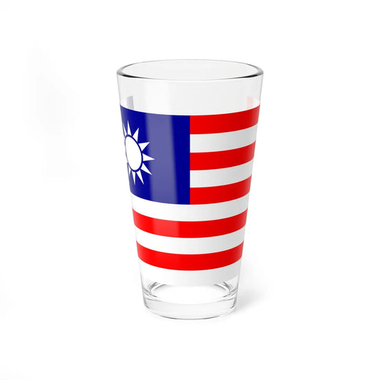 Flag of the Republic of China draft 1 (China) Pint Glass 16oz 16oz - Go Mug Yourself